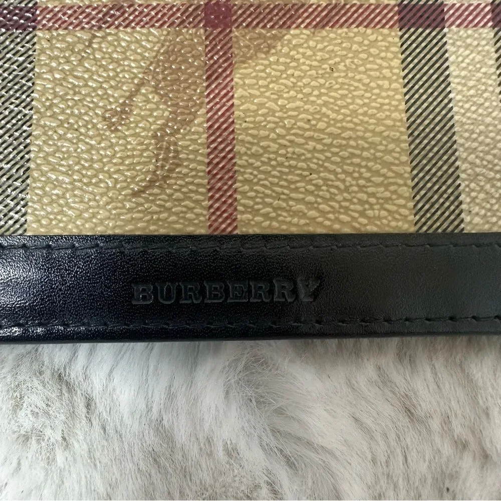 Burberry Haymarket Check Continental Flap Wallet Biege, Black, Red